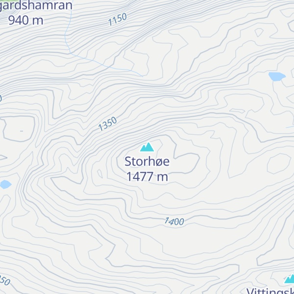 Map of Storhøe