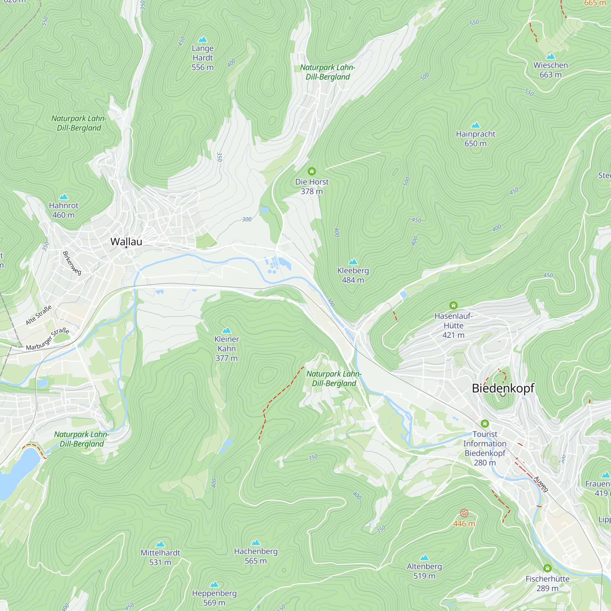 Über der Eisenhütte map