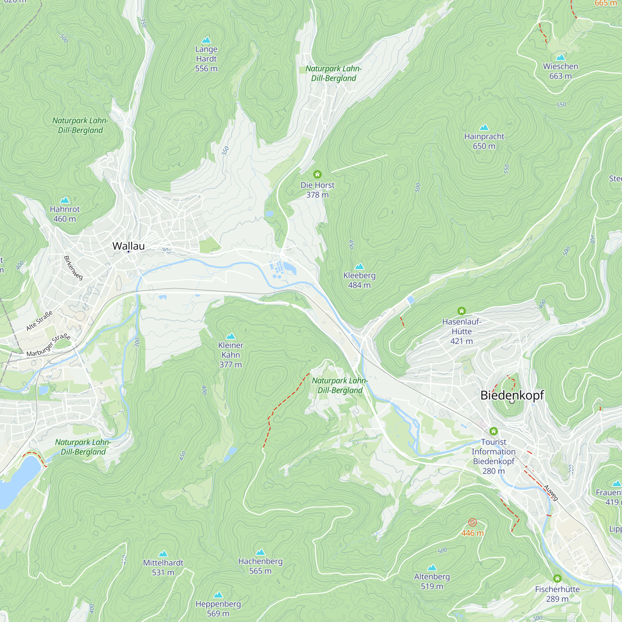 Über der Eisenhütte map