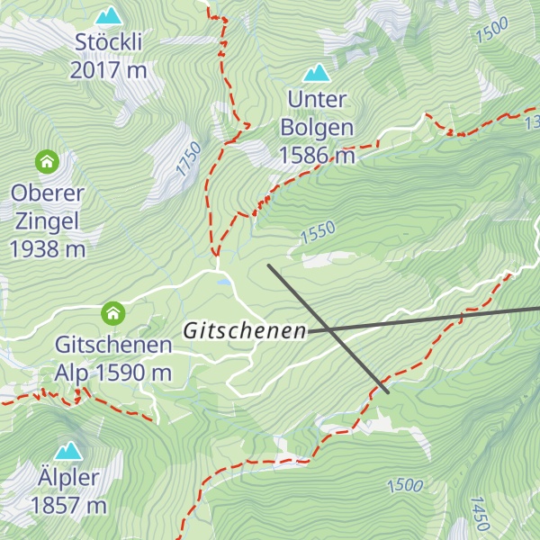 Map of Kiosk Skilift Gitschenen