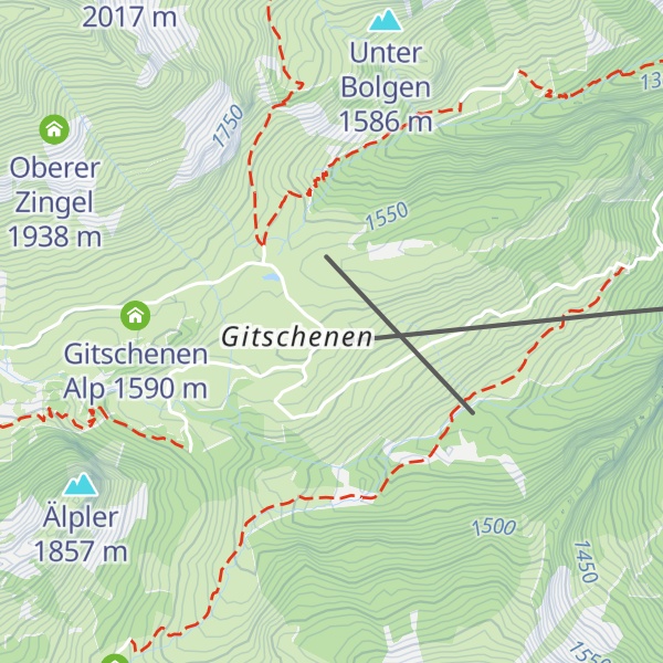 Map of Alpstubli Gitschenen