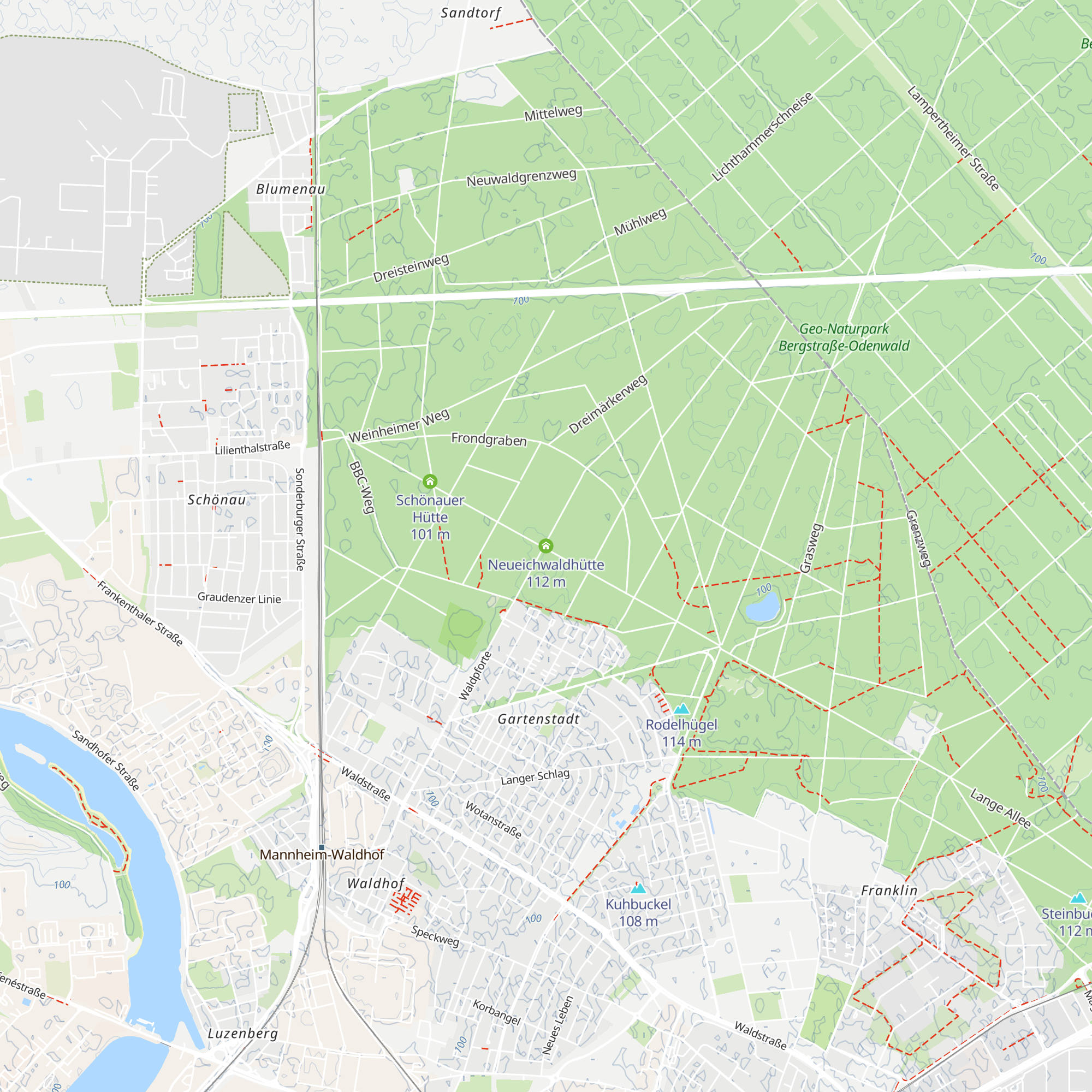 Neueichwaldhütte map