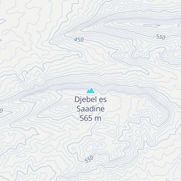 Map of Djebel es Saadine