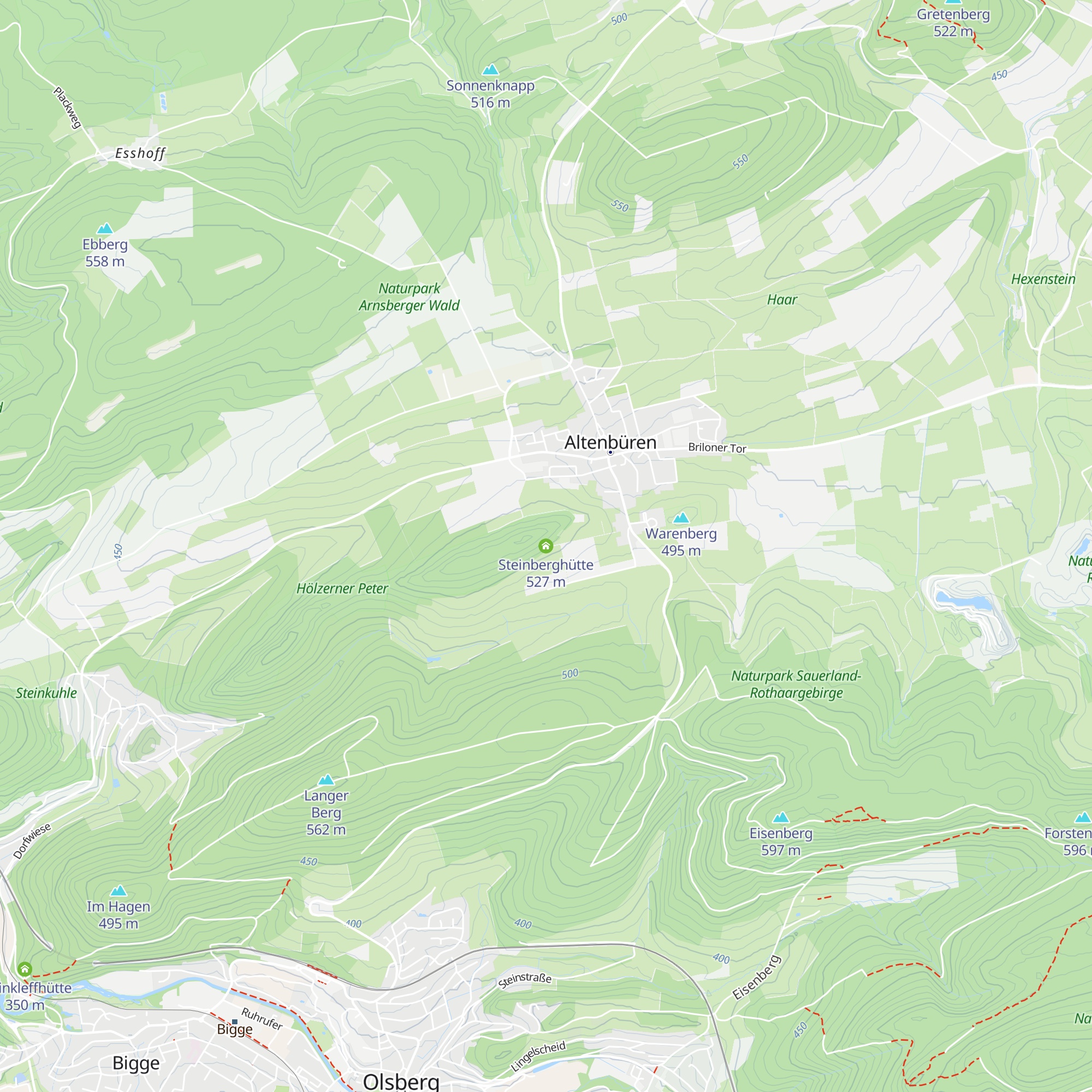 Steinberghütte map