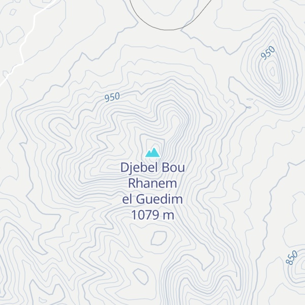 Map of Djebel Bou Rhanem el Guedim