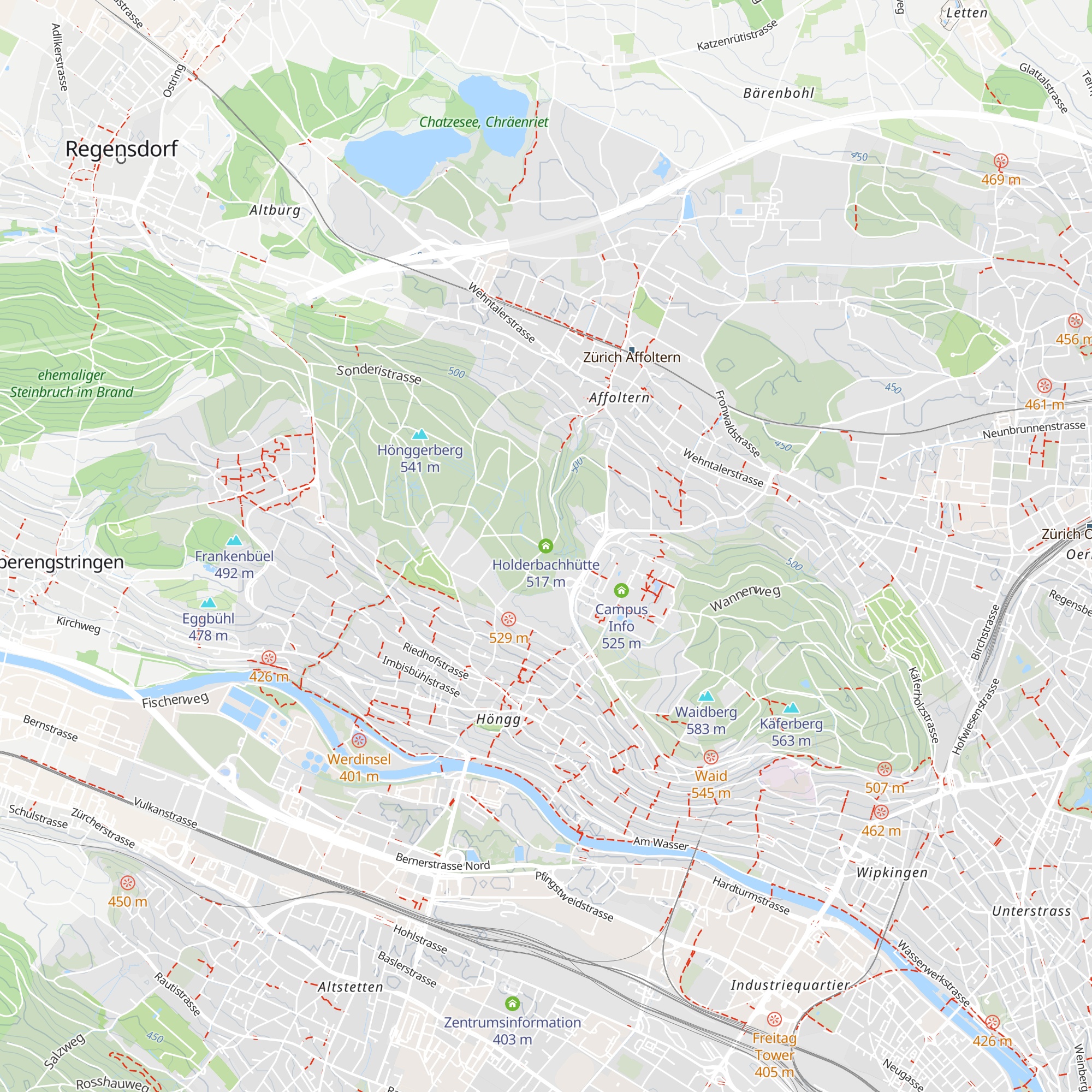 Holderbachhütte map