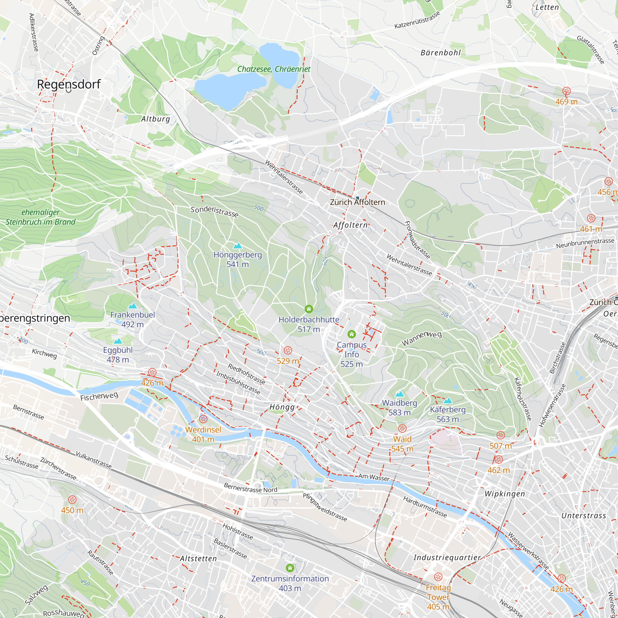 Holderbachhütte map