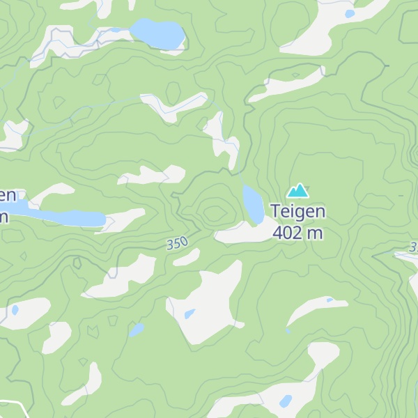 Map of Langetjønnknuten