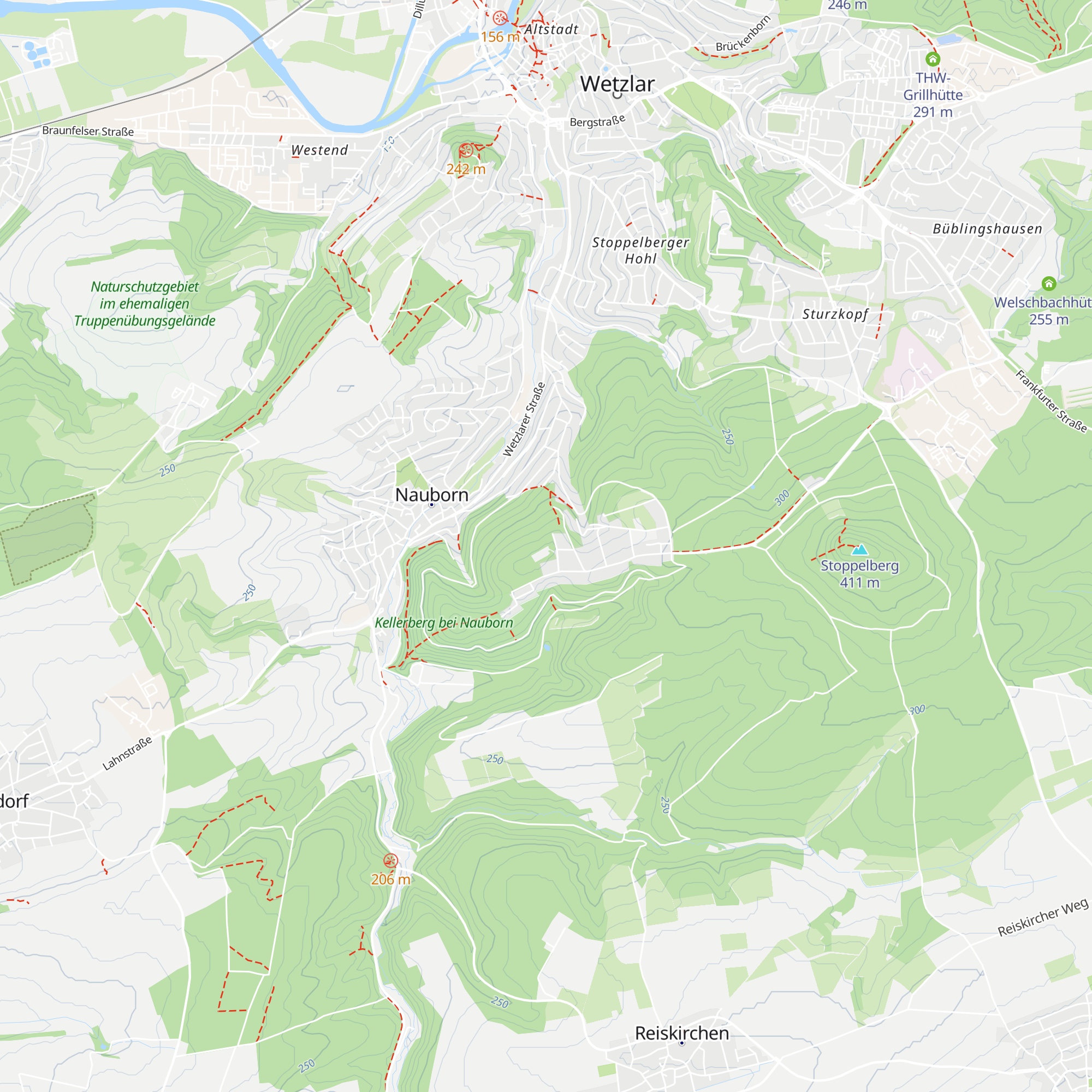 Grillhütte Nauborn map
