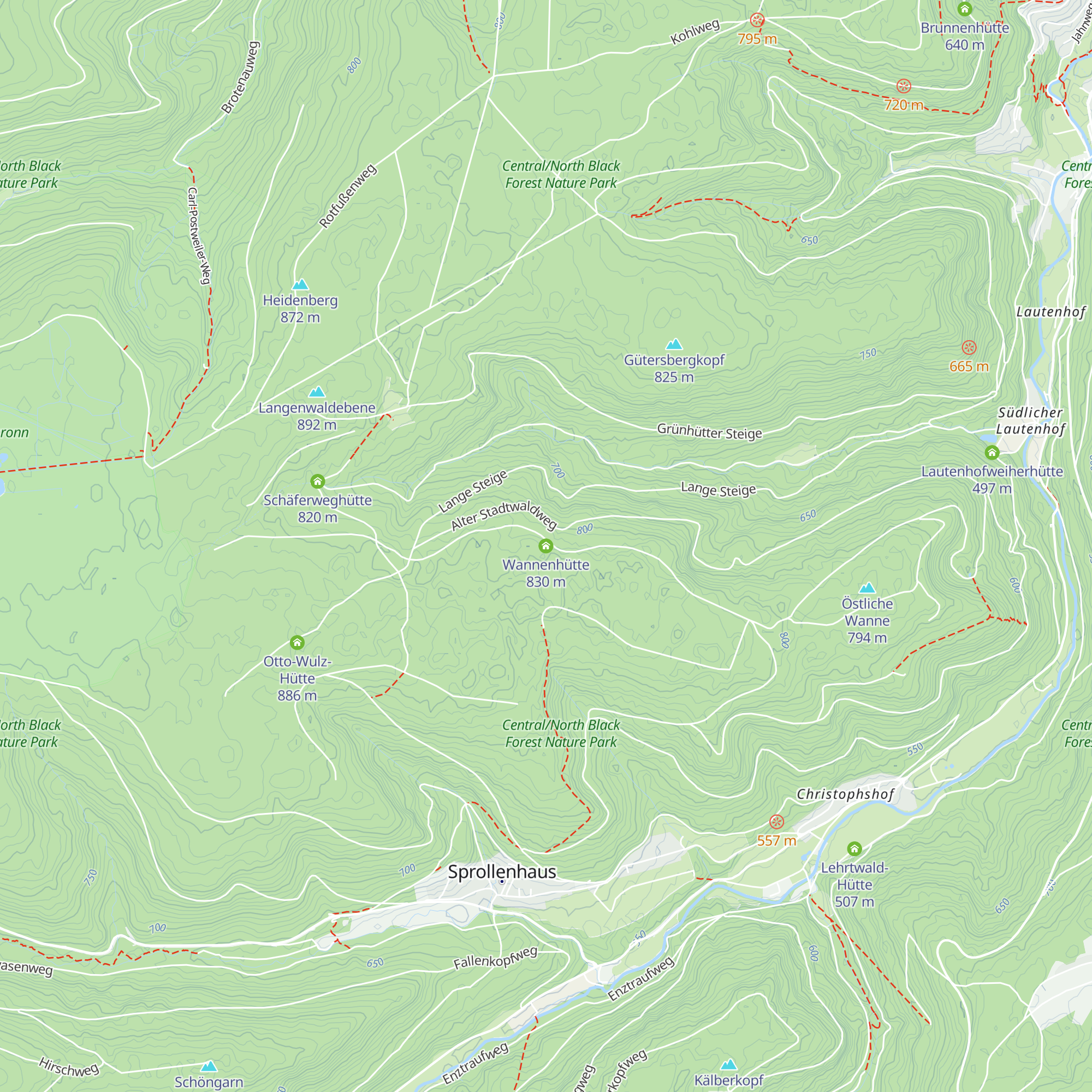 Wannenhütte map