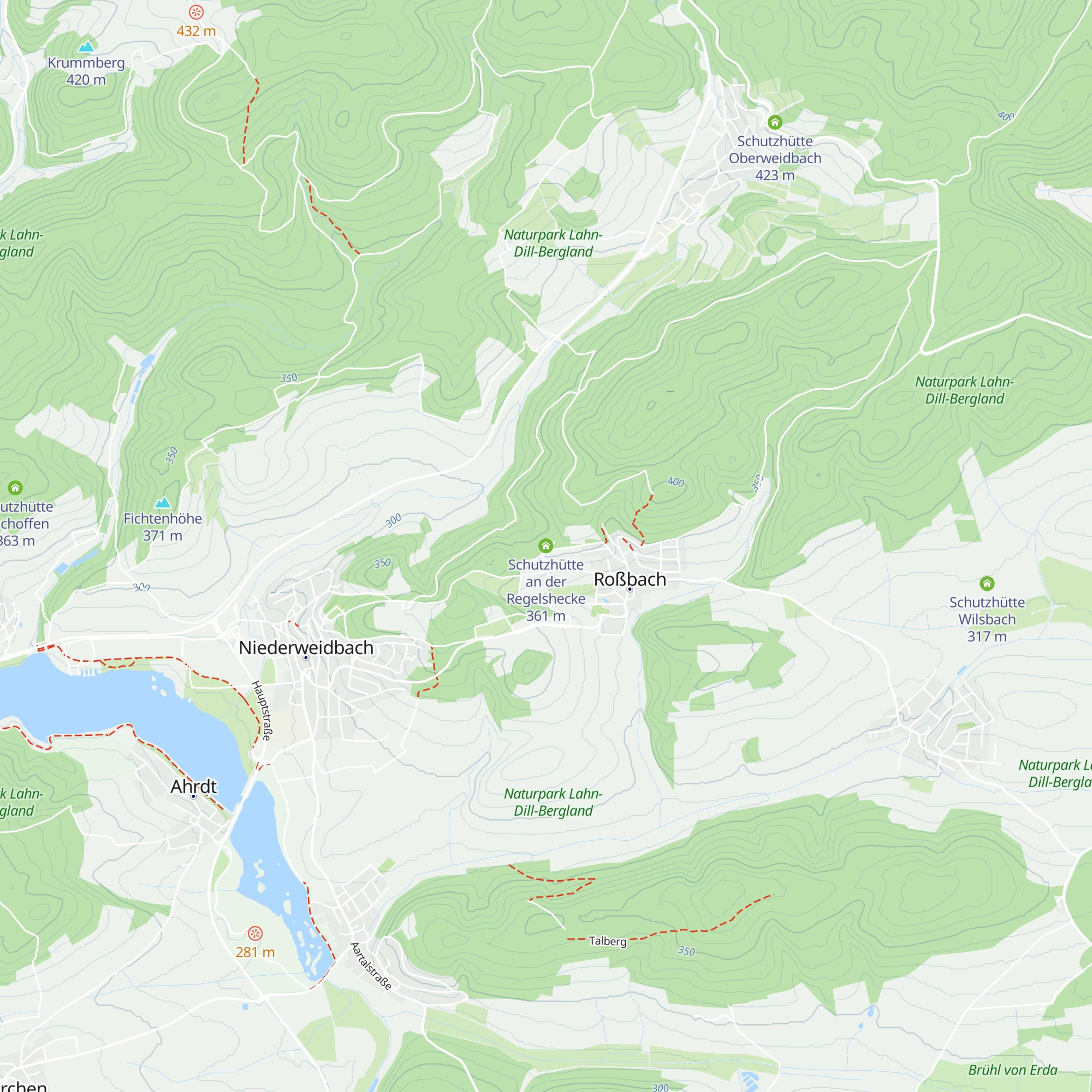 Schutzhütte an der Regelshecke map