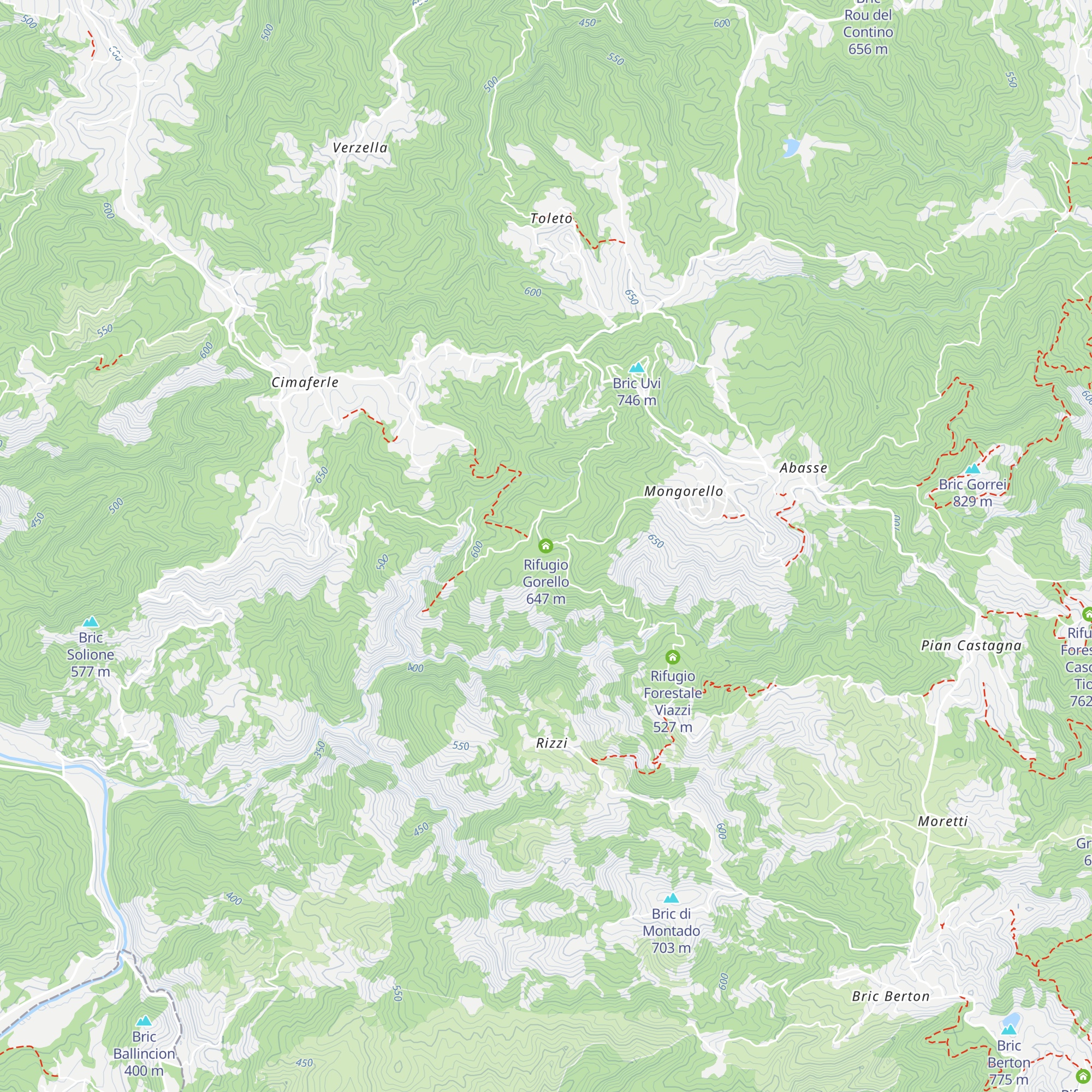 Rifugio Gorello map