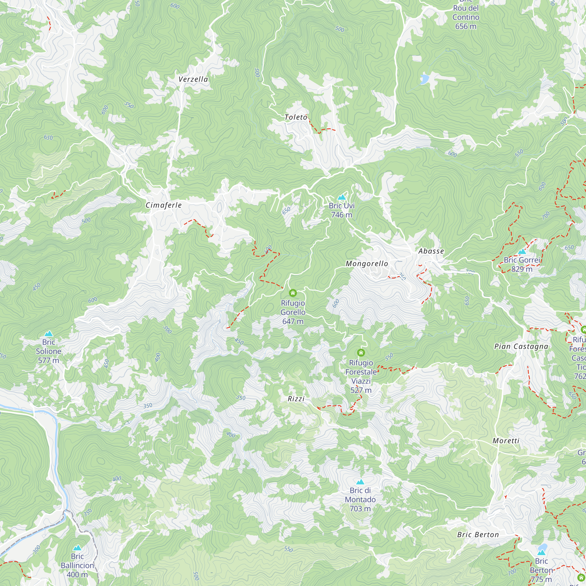 Rifugio Gorello map