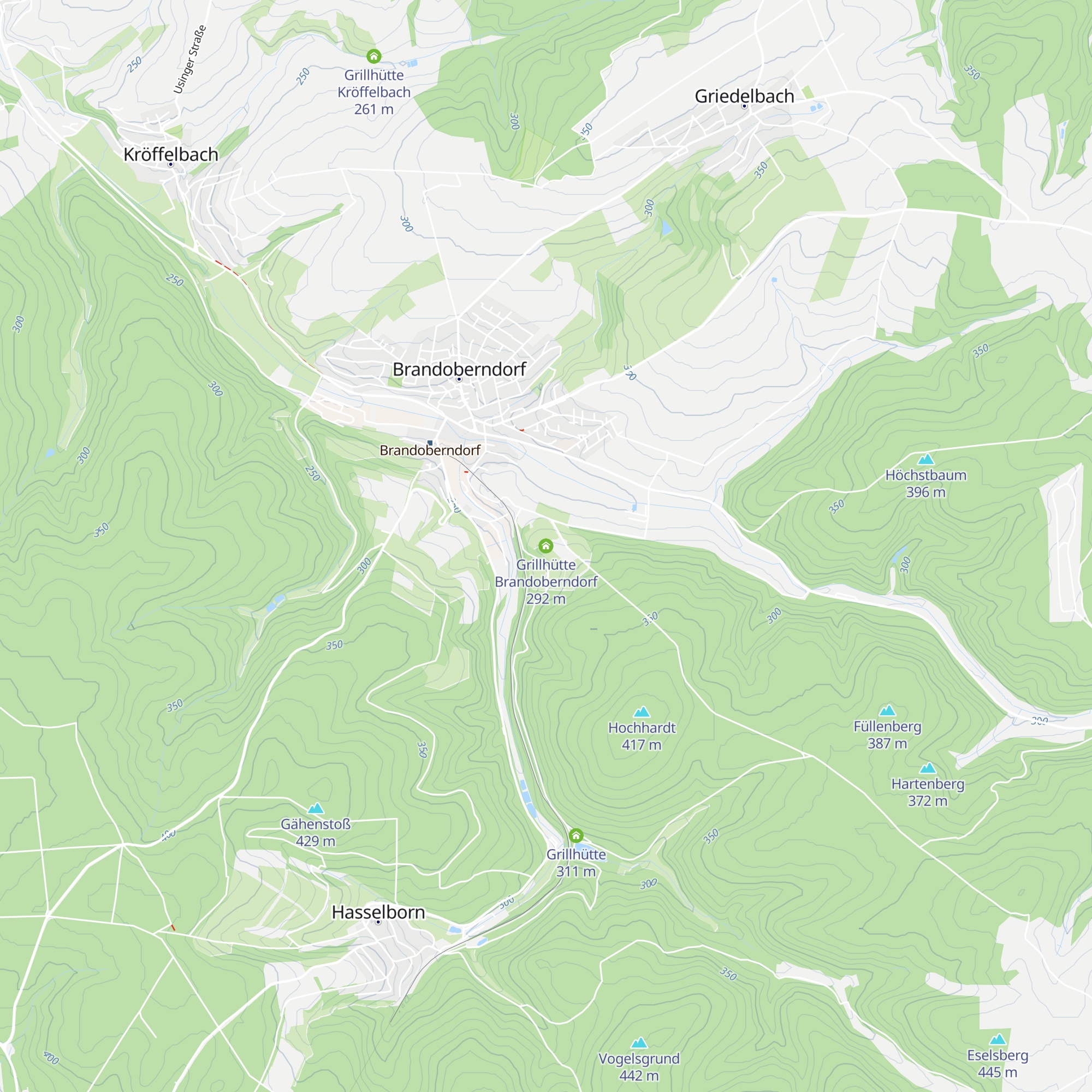 Grillhütte Brandoberndorf map