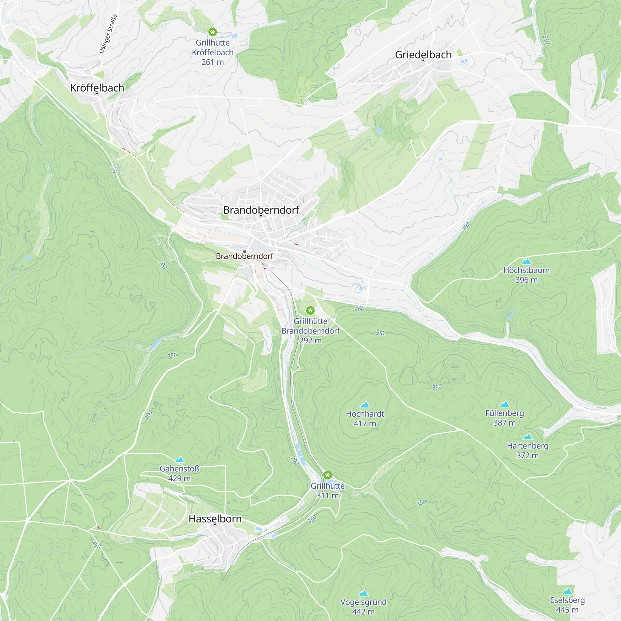 Grillhütte Brandoberndorf map