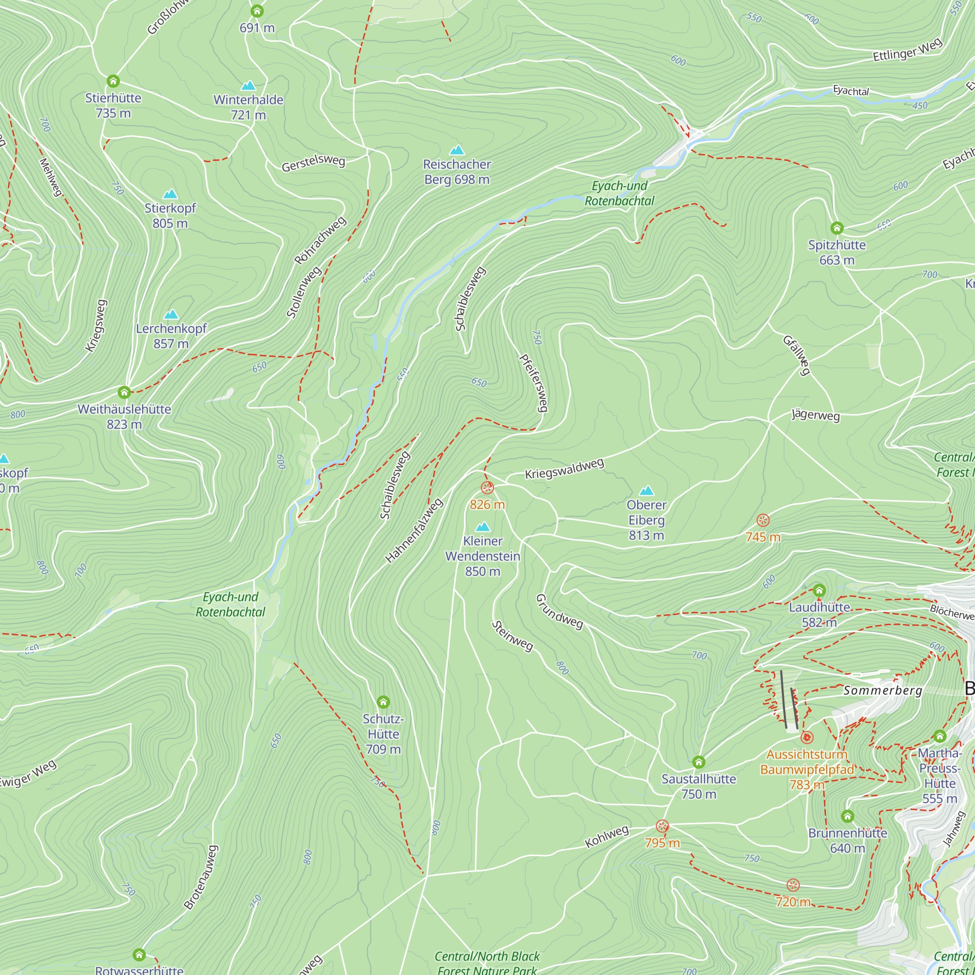 Schirm-Hütte map