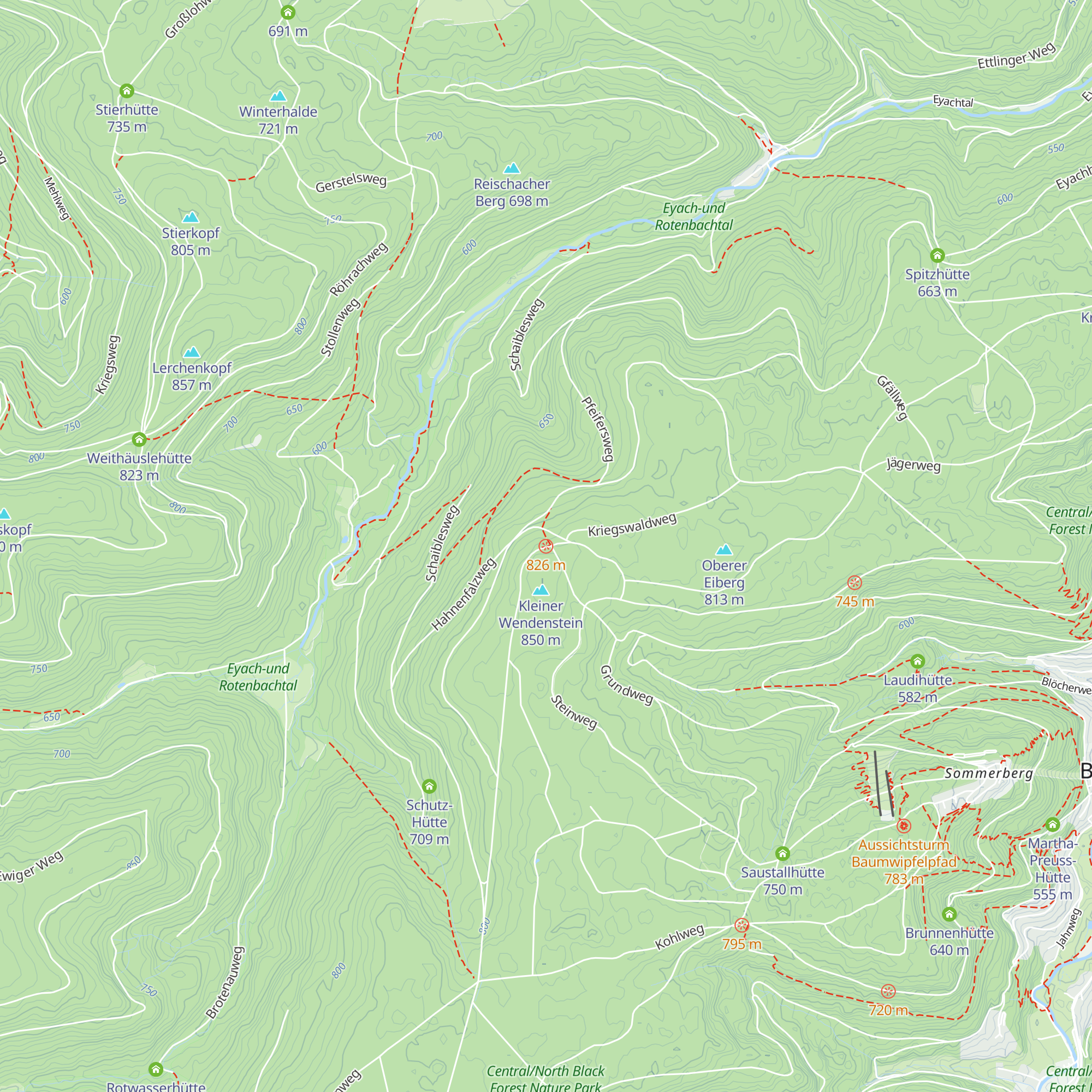 Schirm-Hütte map