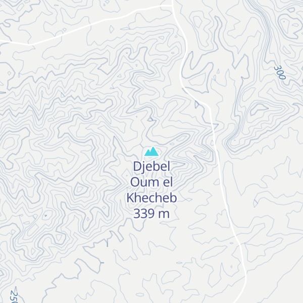 Map of Djebel Oum el Khecheb