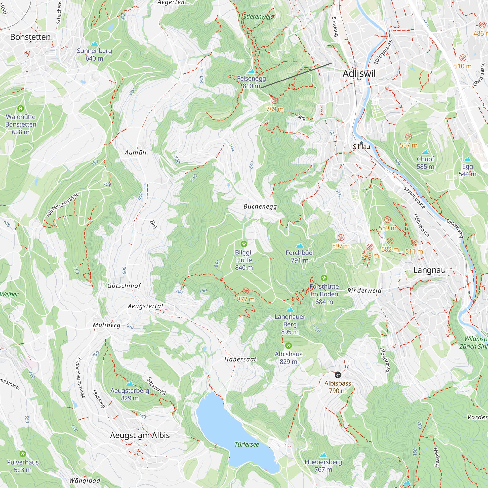 Bliggi-Hütte map