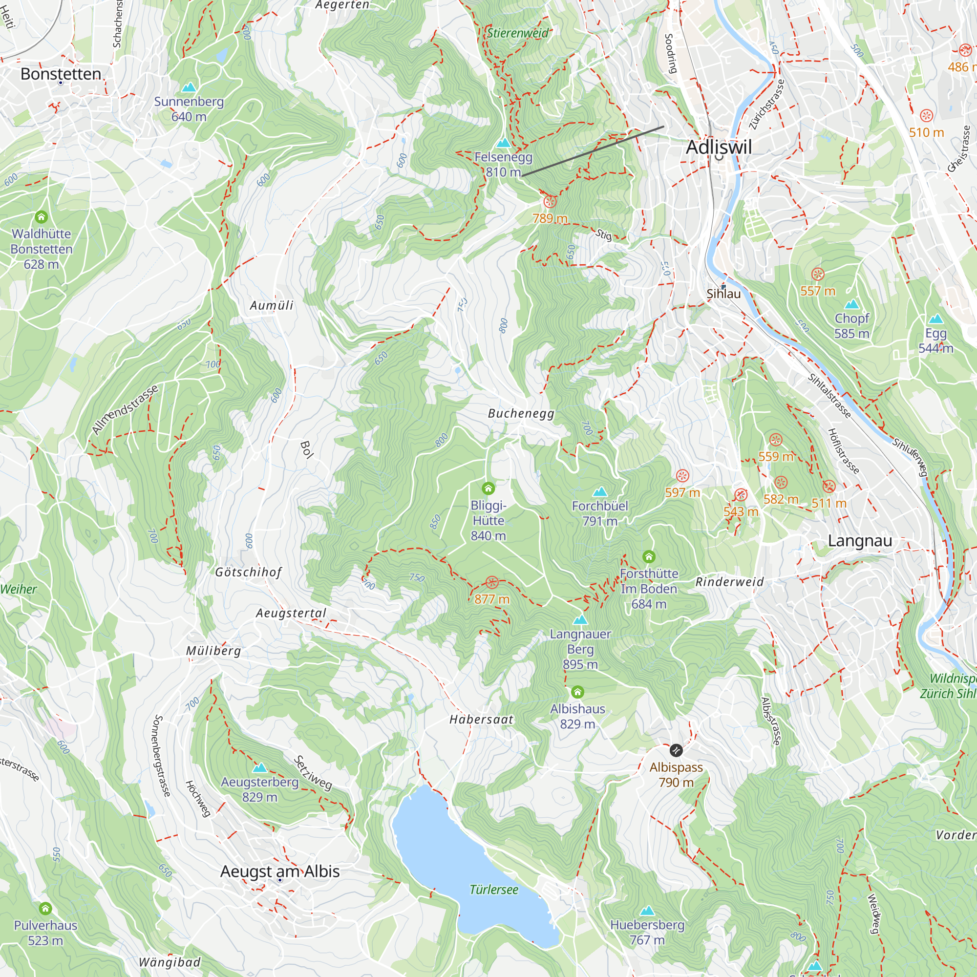 Bliggi-Hütte map