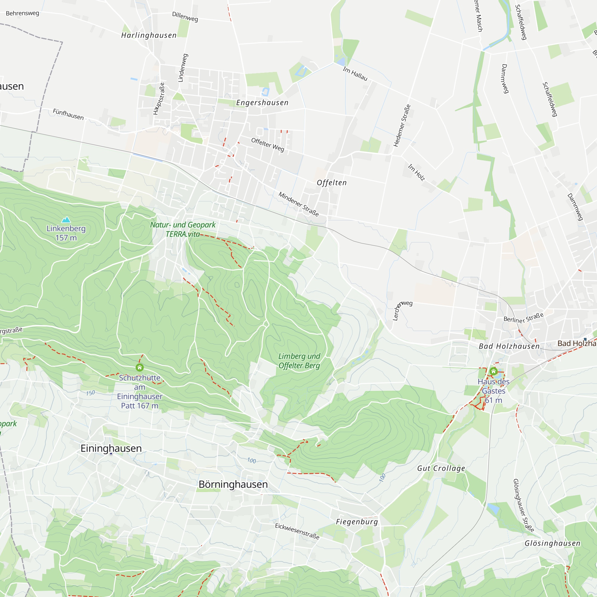 Schutzhütte Offelten map
