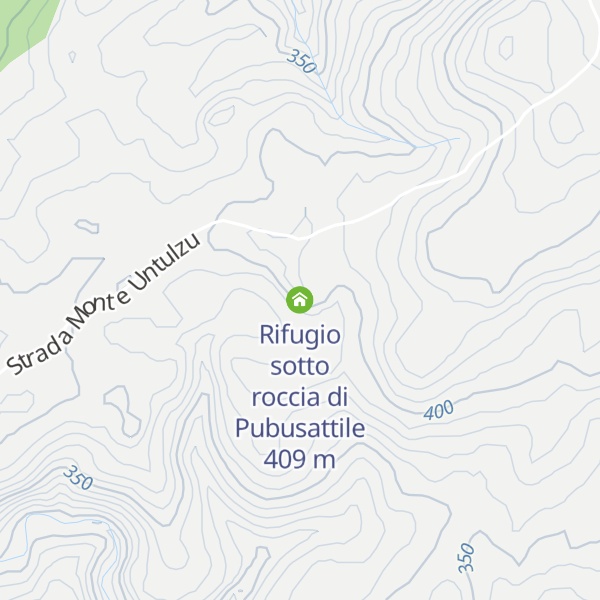 Map of Rifugio sotto roccia di Pubusattile