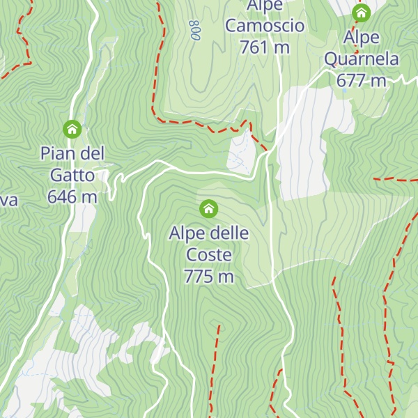 Map of Alpe delle Coste