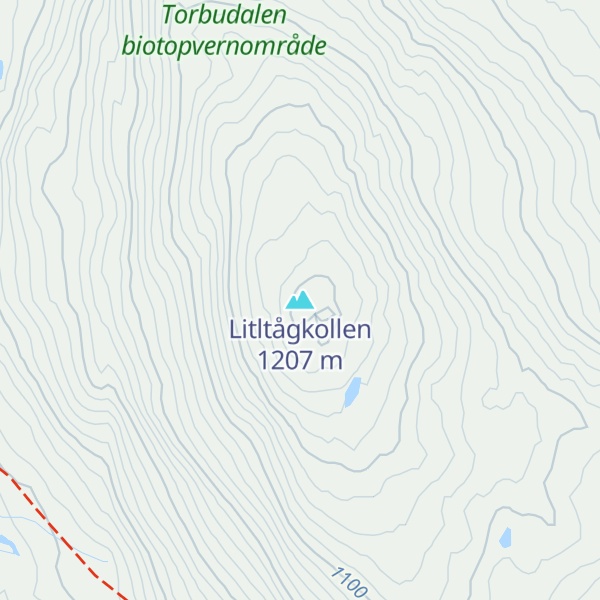Map of Litltågkollen