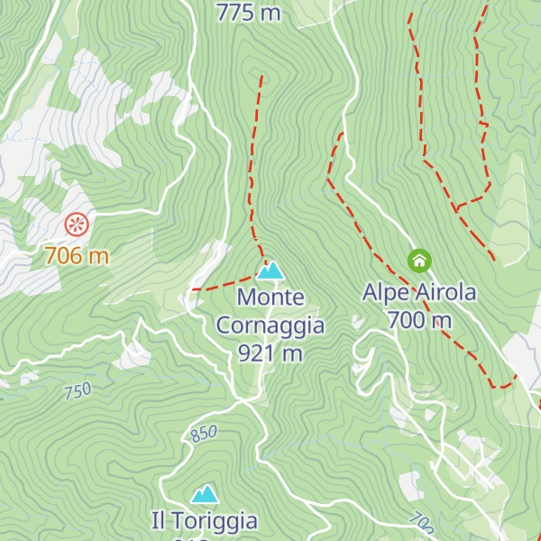 Map of Monte Cornaggia