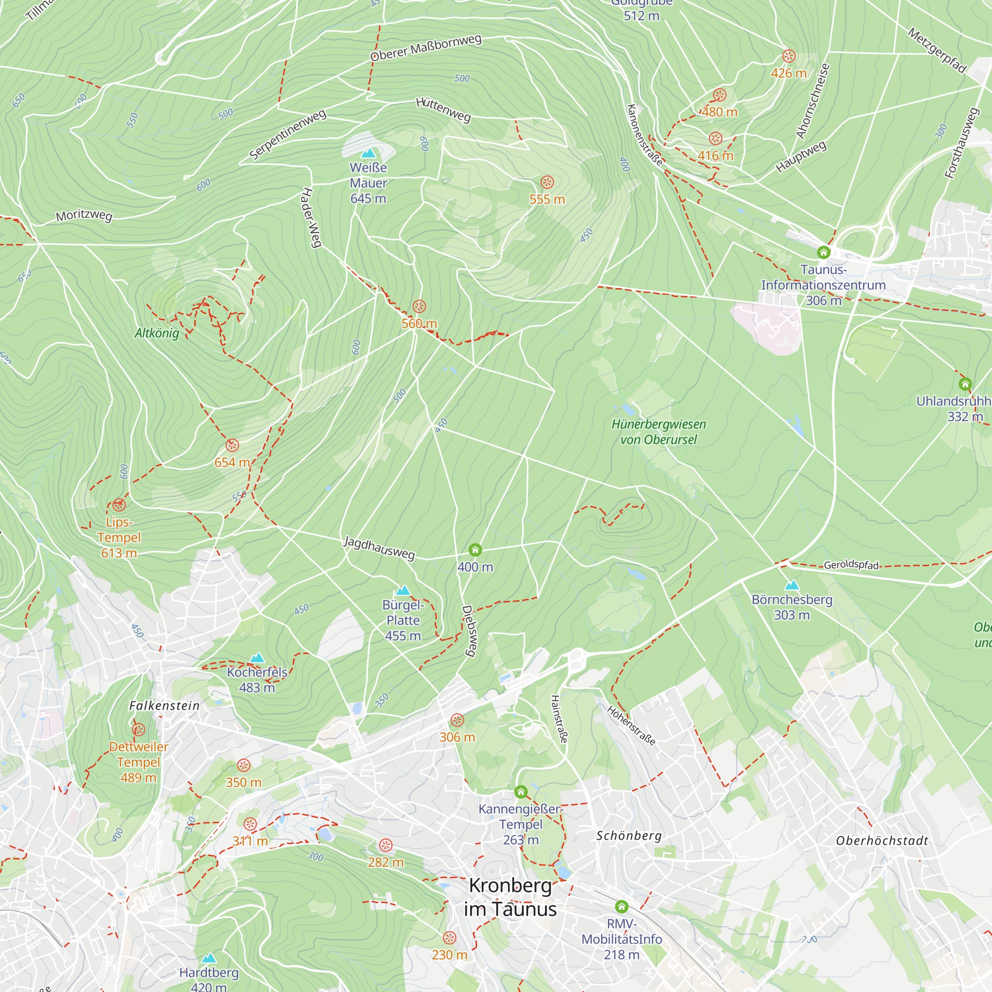 Eschborner Hütte map