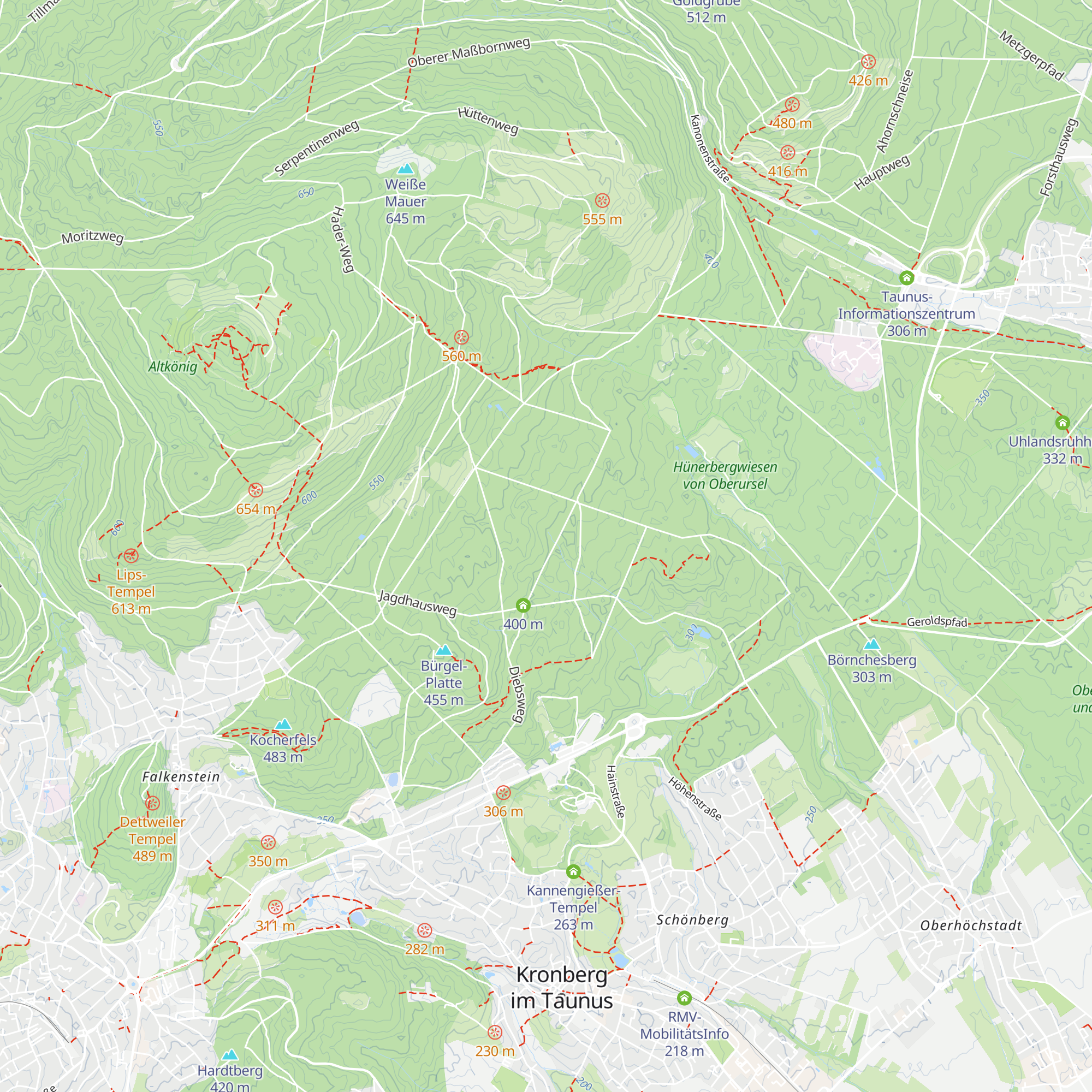 Eschborner Hütte map