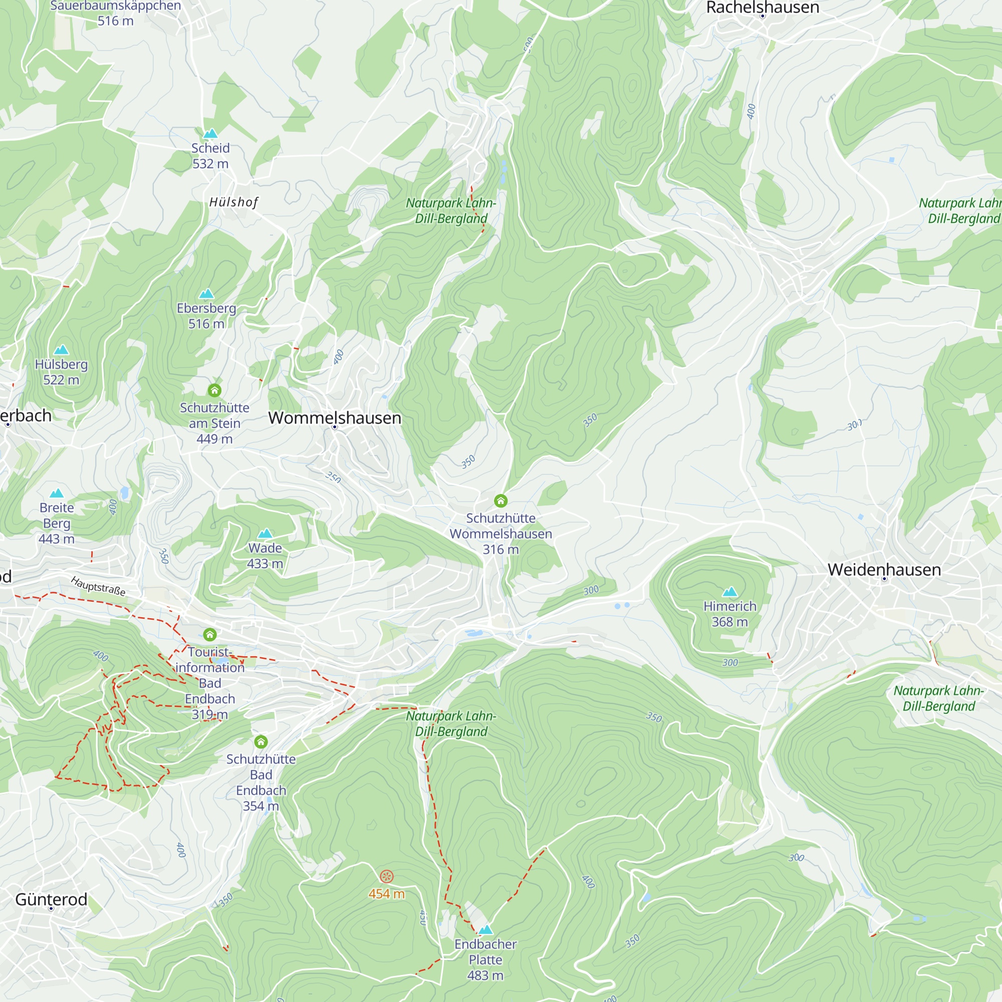 Schutzhütte Wommelshausen map