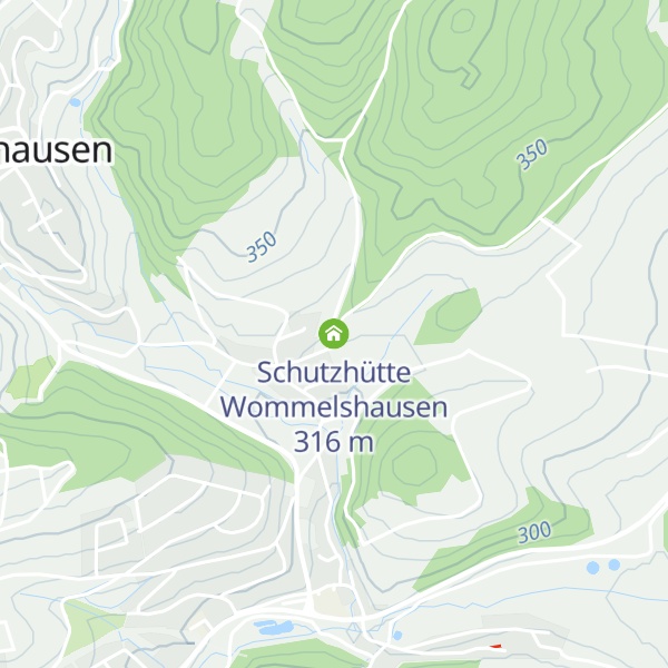Map of Schutzhütte Wommelshausen