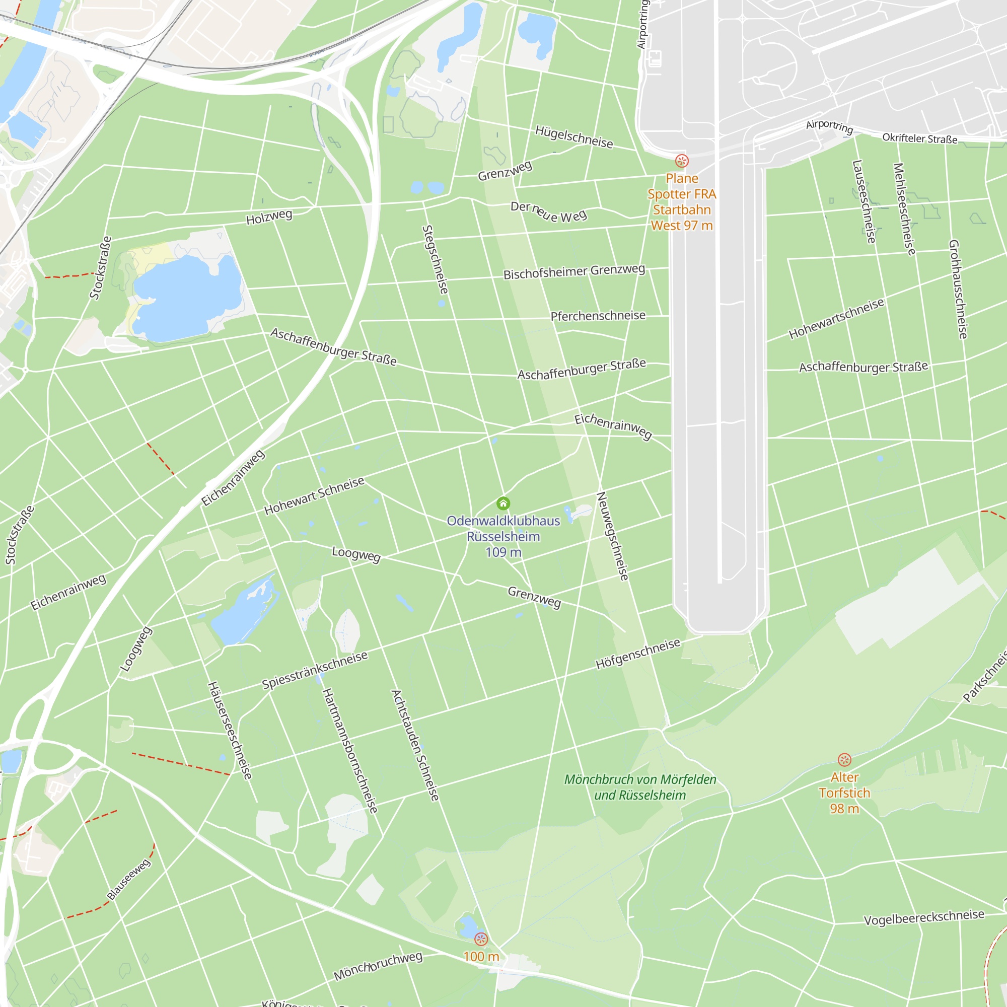 Odenwaldklubhaus Rüsselsheim map