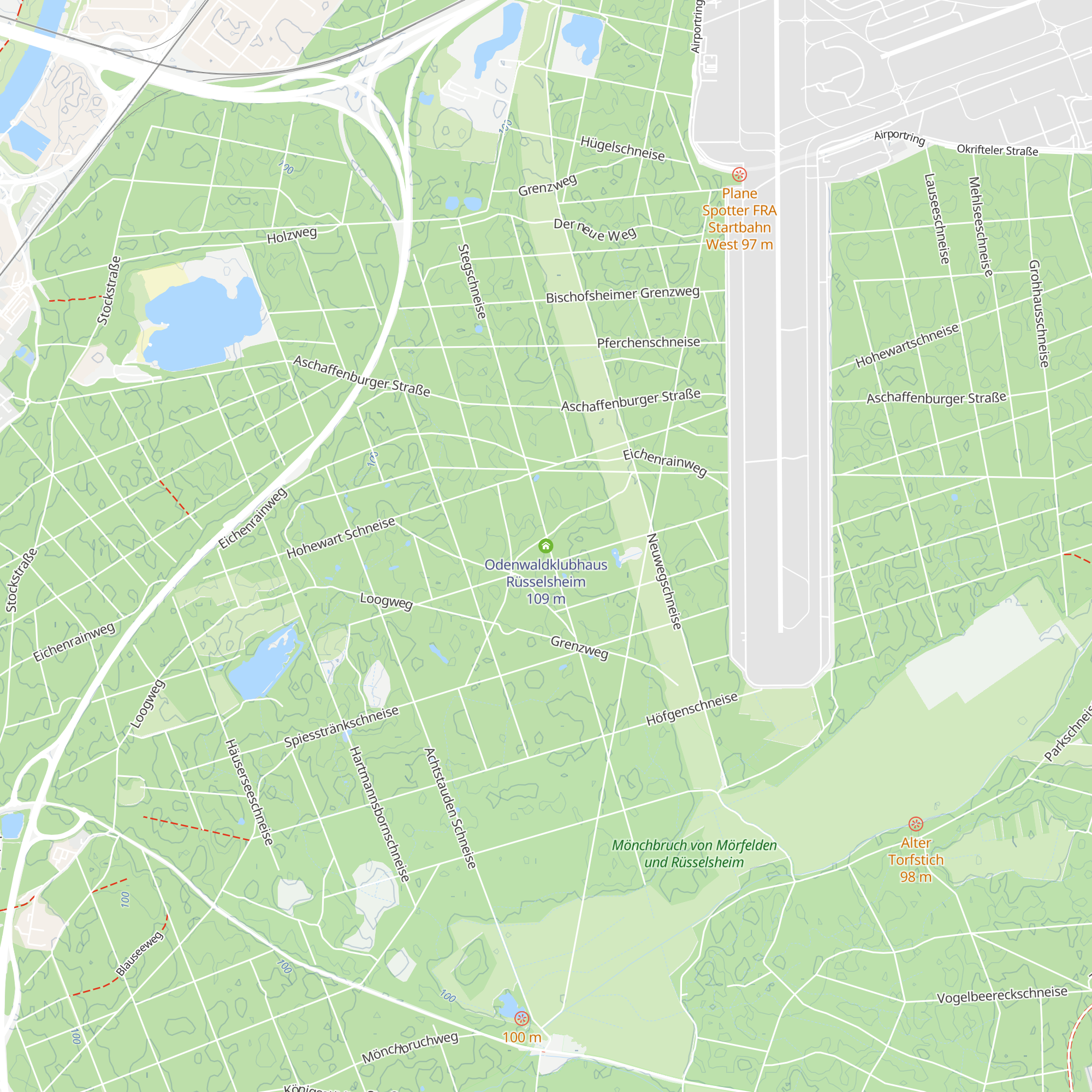 Odenwaldklubhaus Rüsselsheim map