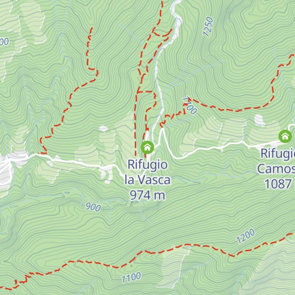 Map of Rifugio la Vasca