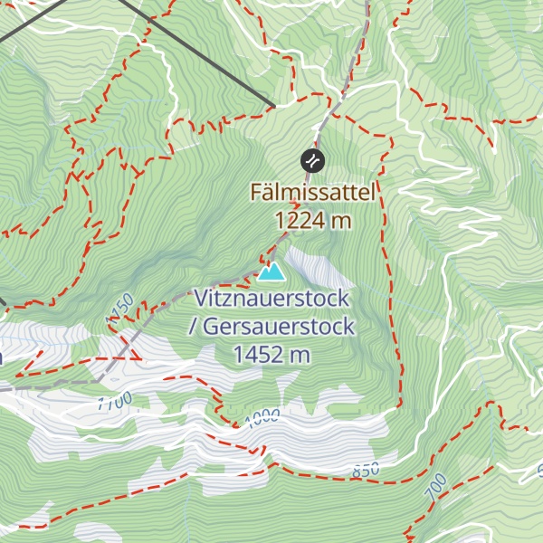 Map of Vitznauerstock / Gersauerstock