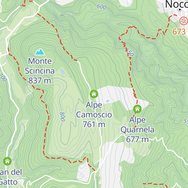 Map of Alpe Camoscio