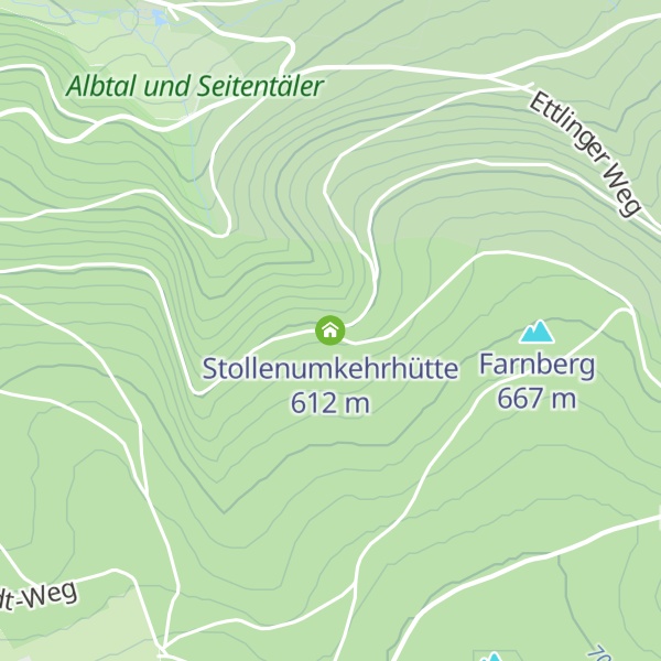 Map of Stollenumkehrhütte