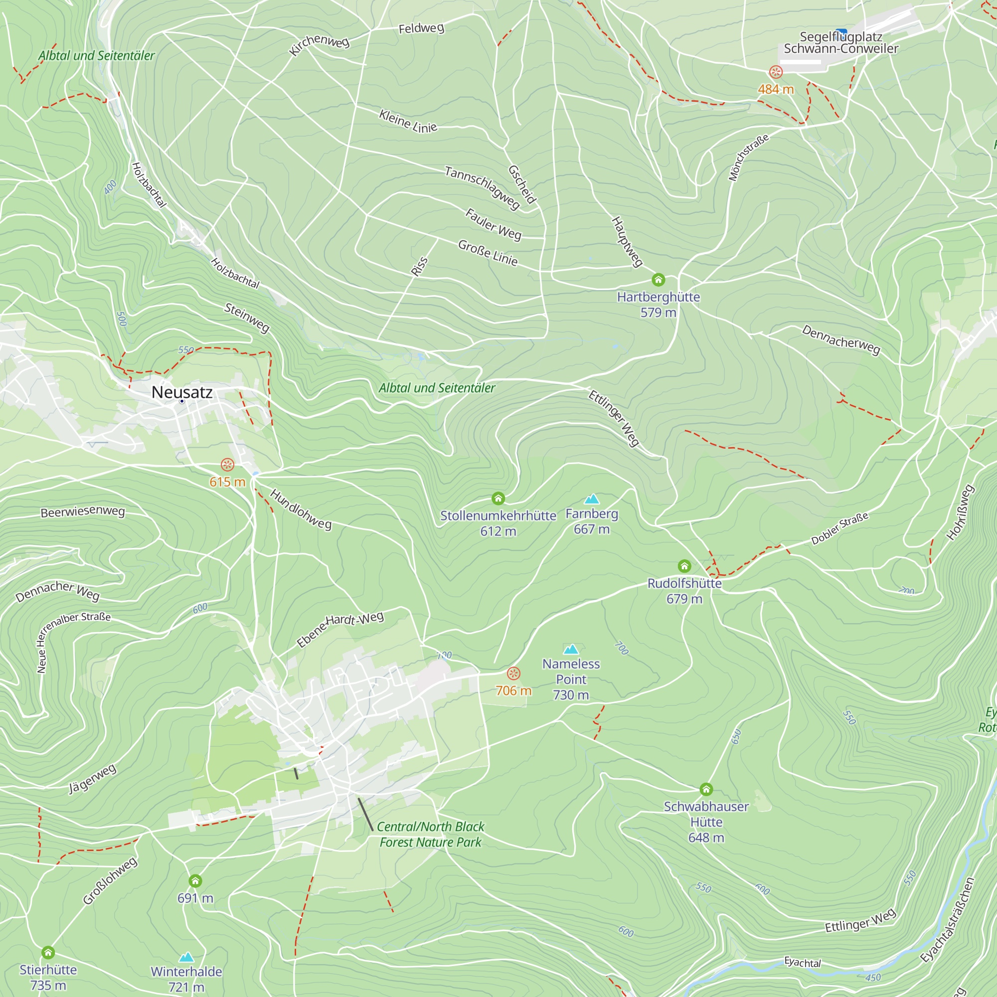 Stollenumkehrhütte map