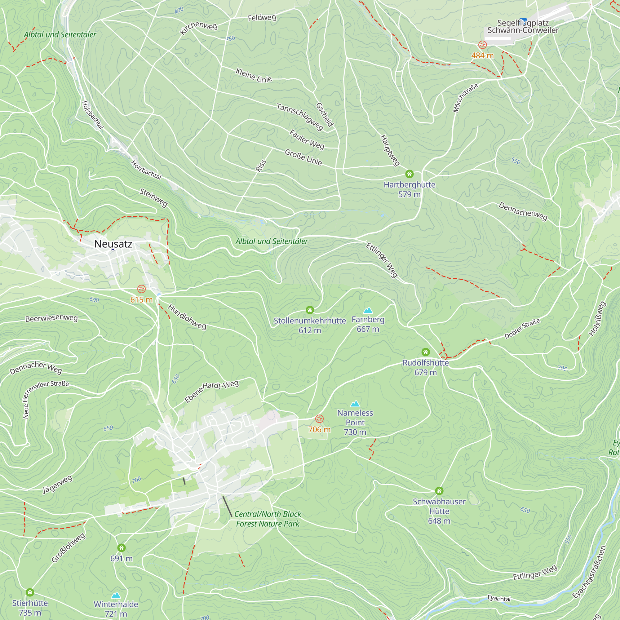 Stollenumkehrhütte map