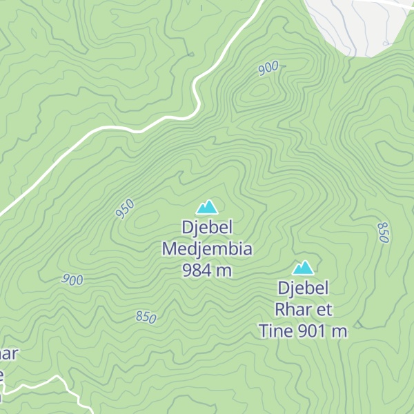 Map of Djebel Medjembia