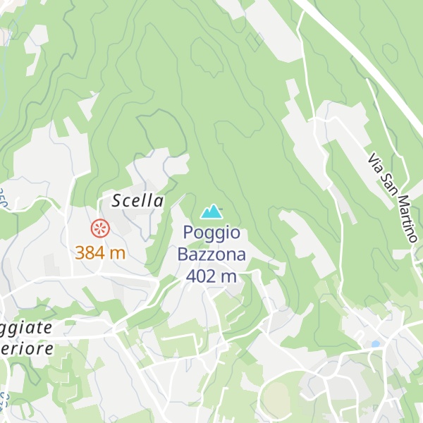 Map of Poggio Bazzona