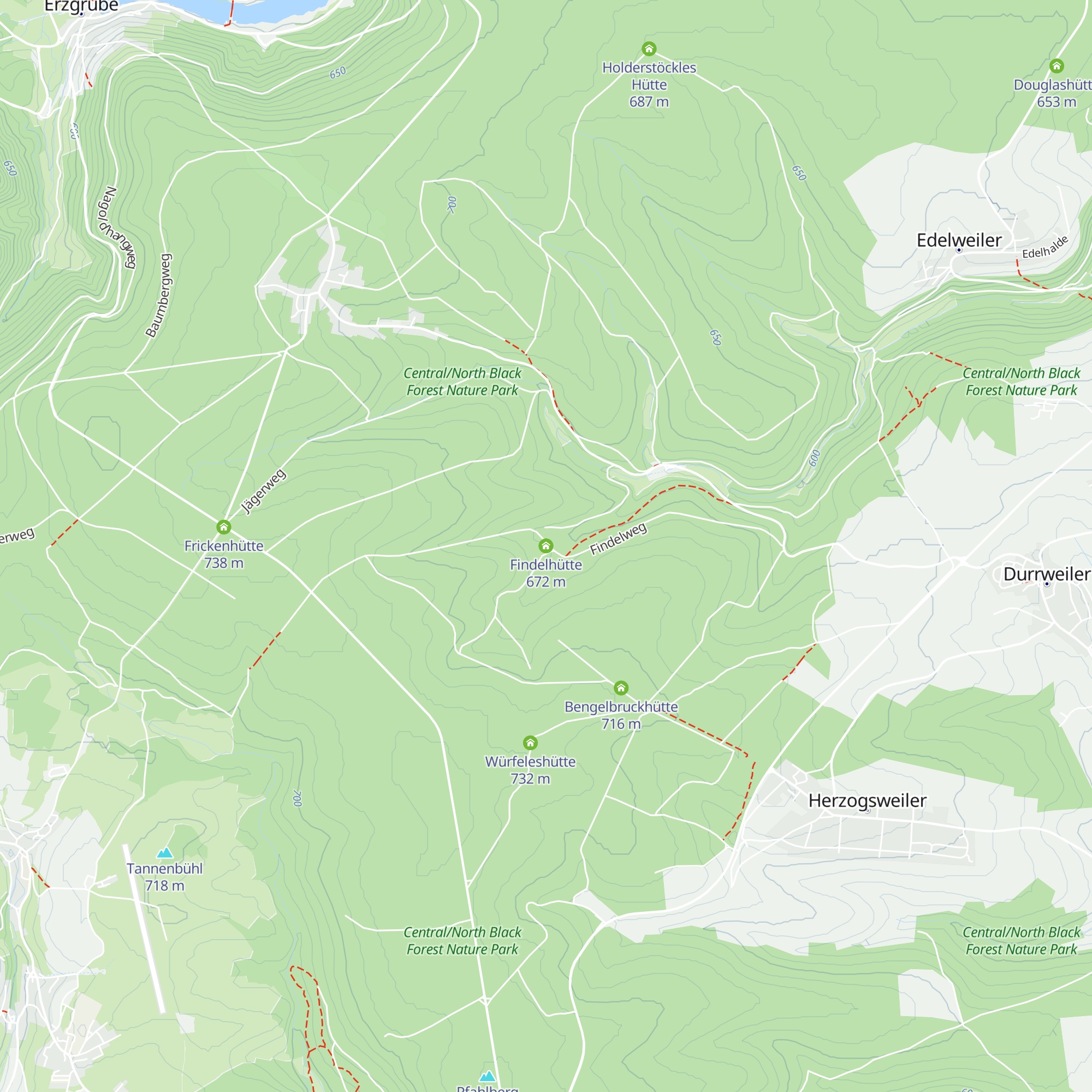 Findelhütte map