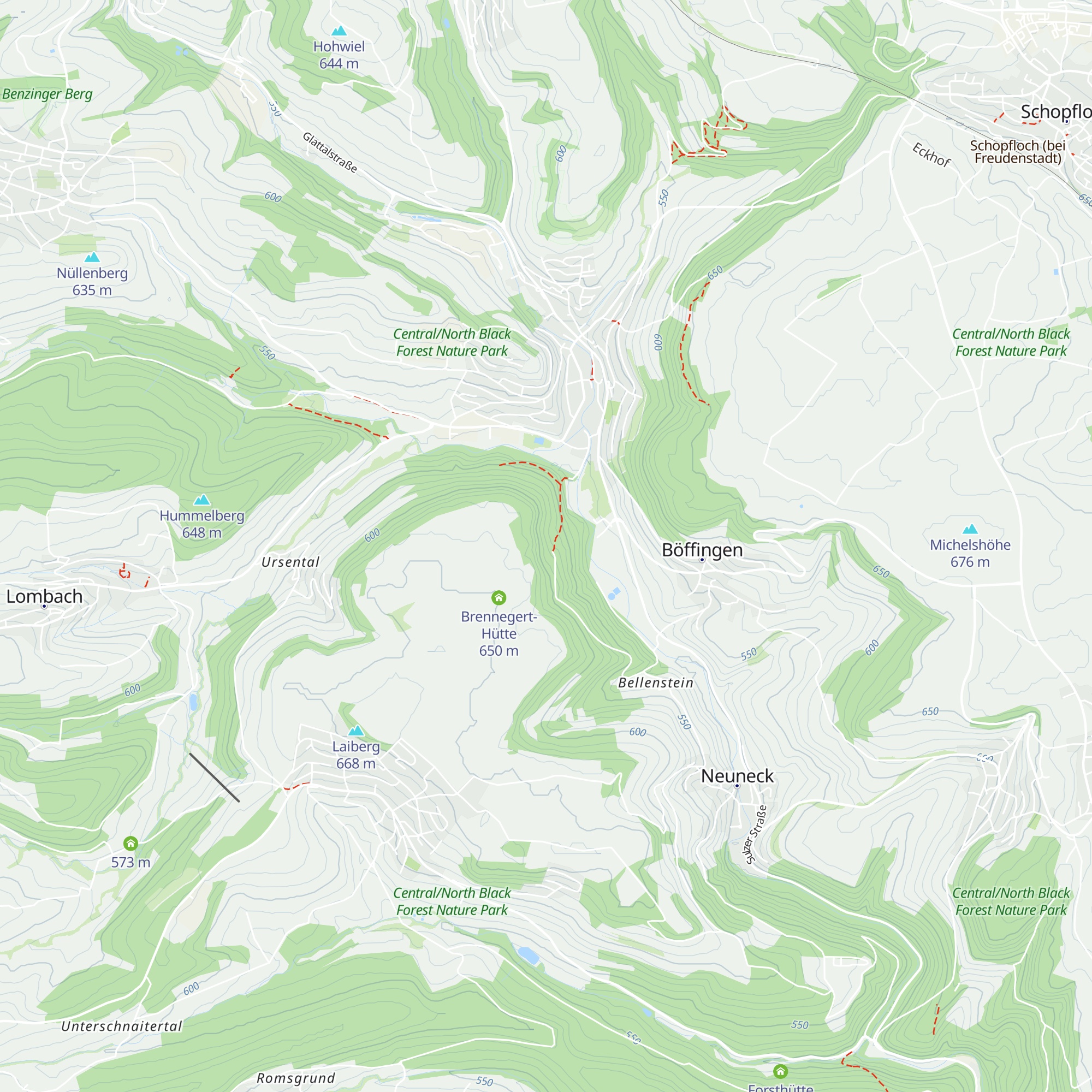 Sandner-Hütte map