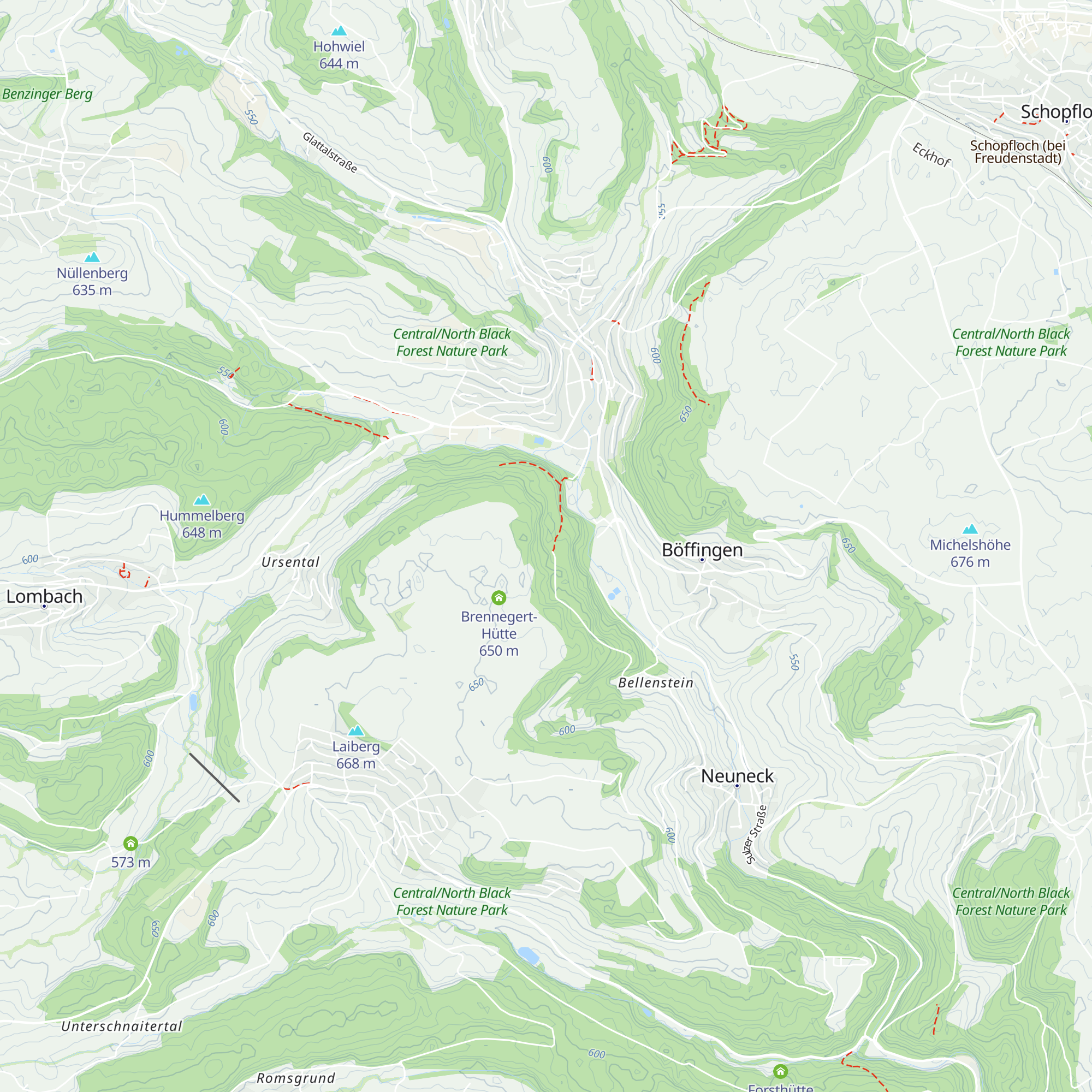 Sandner-Hütte map