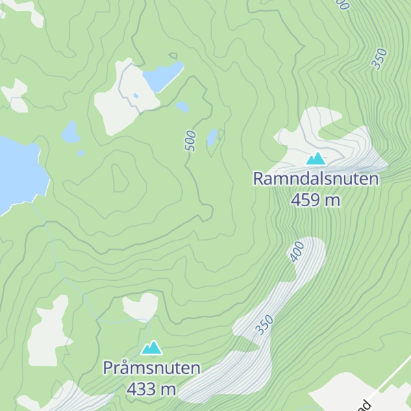 Map of Ravndalsbakken