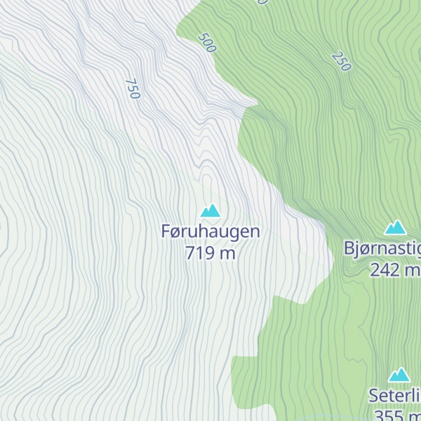 Map of Føruhaugen