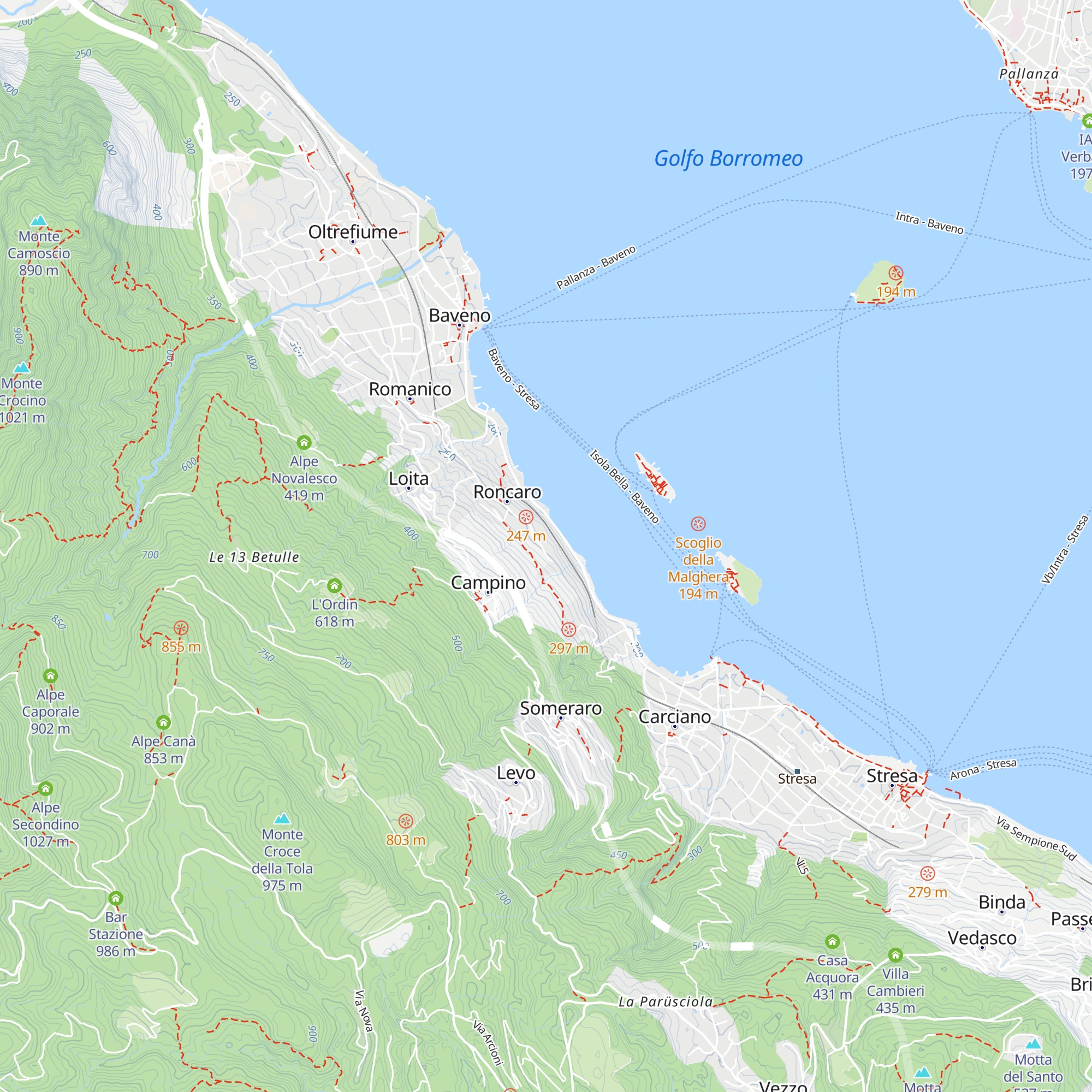Villa Carosio map