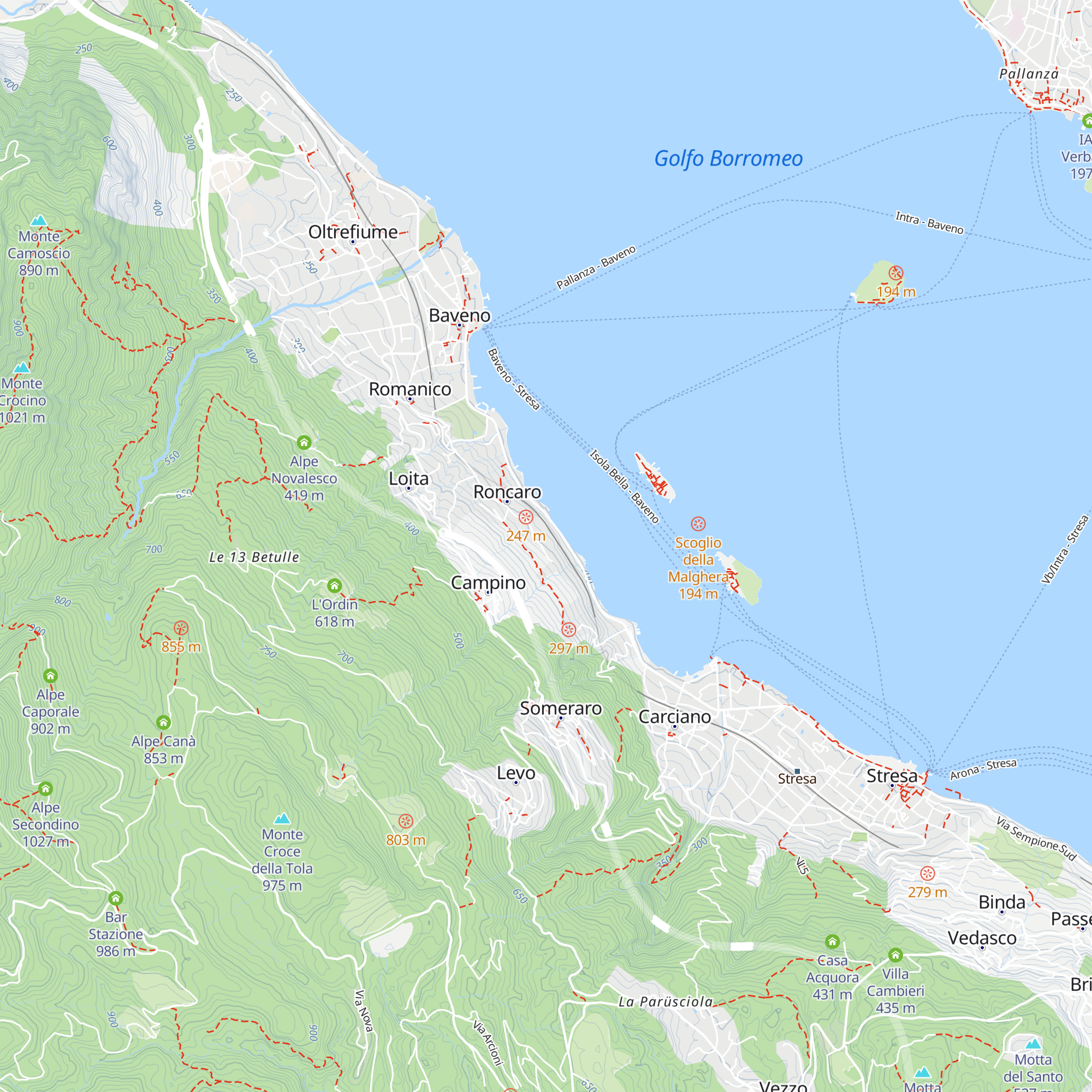 Villa Carosio map
